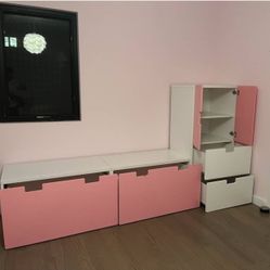 Pink Storage For Girl