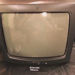 Sharp 13” Retro Gaming CRT Tube Tv 