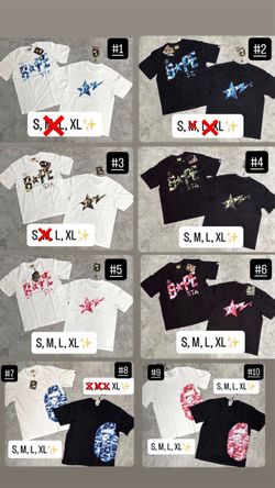 Bape Tees Available