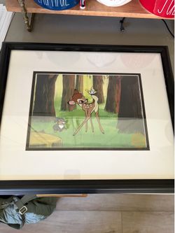 Vintage Walt Disney Bambi Framed - Limited Edition with Certificate of Authenticity