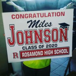 PROM YARD SIGN 24 x 18 inches , you can add picture no extra charge. Corrugated plastic