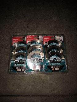 Makita 4 1/2" Diamond blade 3pack x3