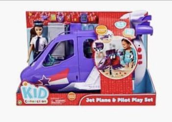 Kid Connection Jet Plane & Pilot Play Set, 54 Pieces