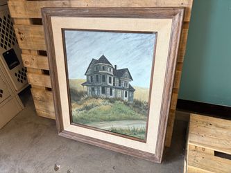 “Homestead” by Del Kay Framed Original Oil Painting