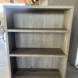 Grey book shelf