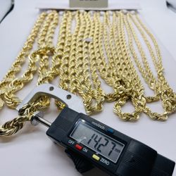 Black Friday Week Sales! 14K Diamond Cut Rope Chains!