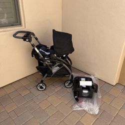 *NEW* Upgraded Graco SnugRide SnugFit Infant Car Seat w/Anti Rebound Bar & Graco SnugRider Elite Carrier Stroller Travel System