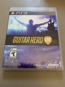 PS3 Guitar Hero Live Video Game