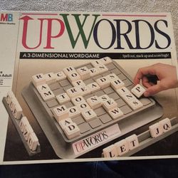 Milton Bradley Upwords Game. 1988