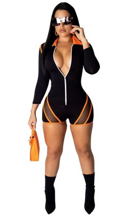 Neon Orange BodySuit