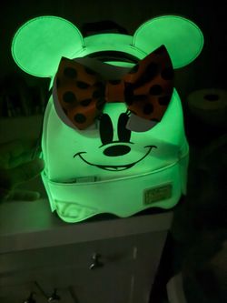 Loungefly Minnie Mouse Glow in the Dark Mini Backpack