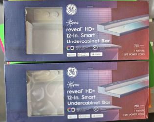 GE Cync Reveal HD+ 12-In Smart Undercabinet Bar (x2)