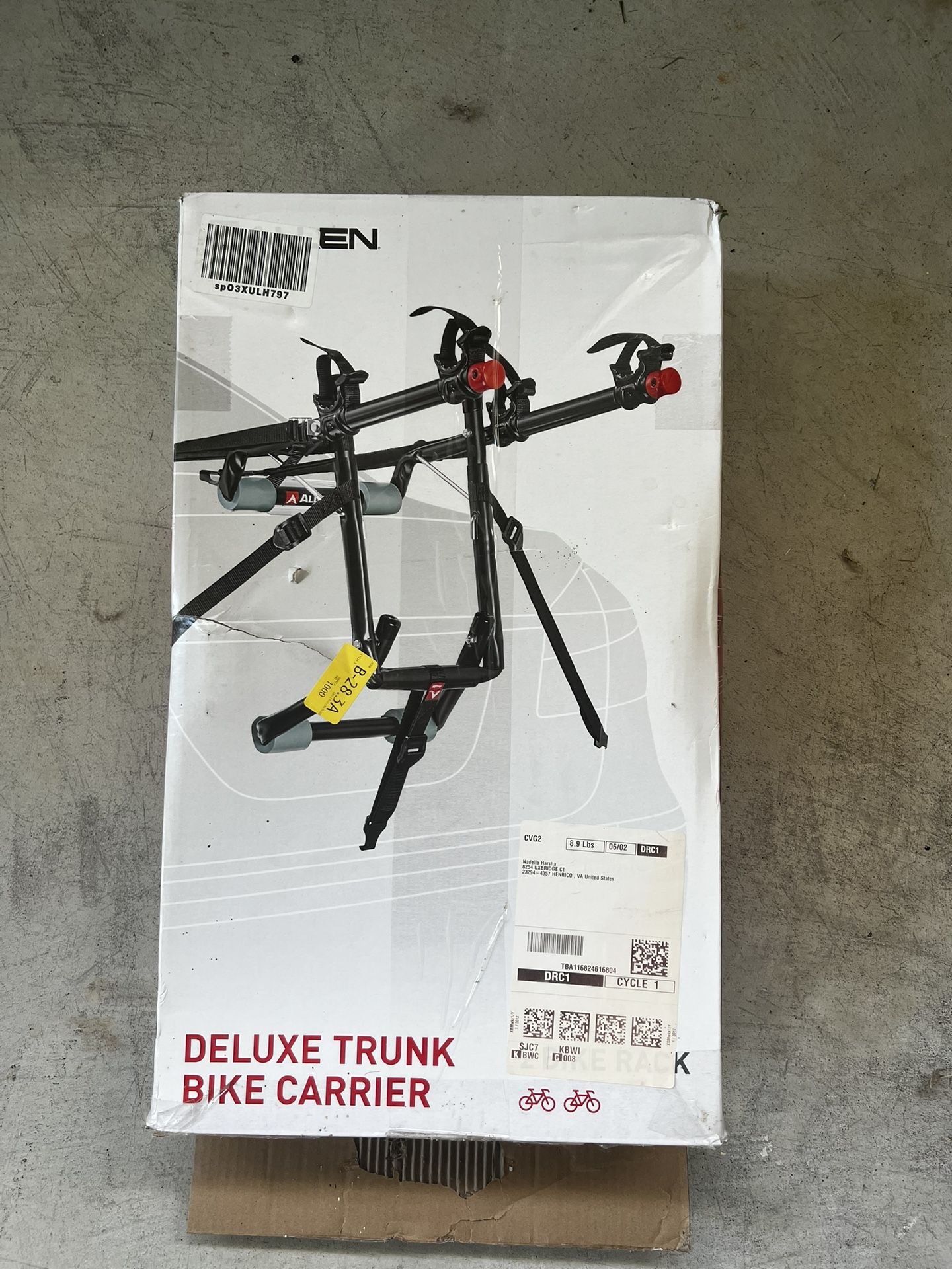 Allen Sports Deluxe Trunk Bike Rack β 2-Bike Capacity β Easy Mount & Travel-Ready!
