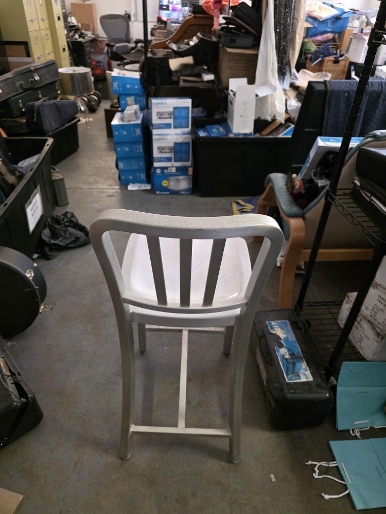 Emerco style Navy Chairs In ALUMINUM Bar Stools Counter Stools