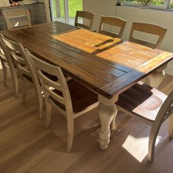 FREE dining table with 8 chairs