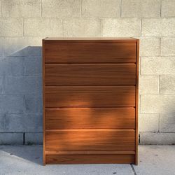 Vintage MCM Teak Tall/ Highboy Dresser