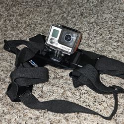 GoPro Hero 3+ With Waterproof Shell And Chest Rig