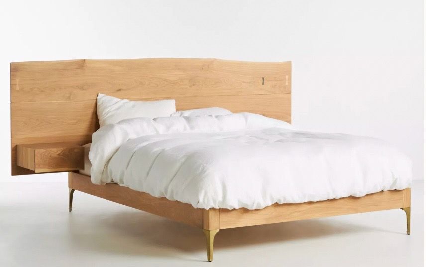 Anthropologie Prana King Bed w/nightstands