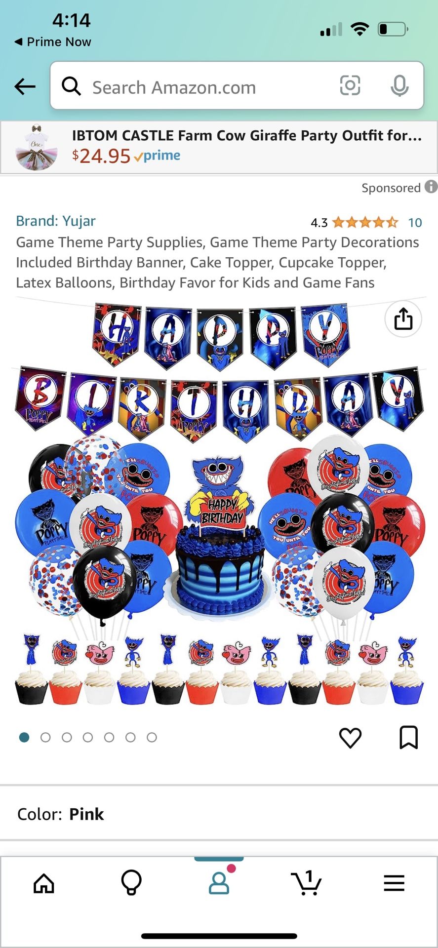 Huggy wuggy Birthday Decorations