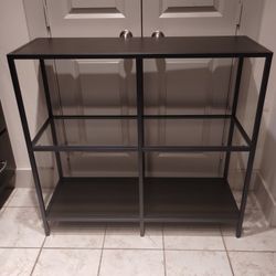 Metal Shelving Unit / Home Decor / Glass / 3 Shelves