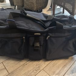 Travel duffel bag with wheels - color Navy