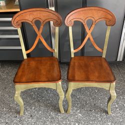 Pier One Import Wood Chairs
