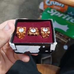 Cuban Rings Electroplate.