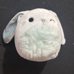 Squishmallow Blue Bunny, Like New, Tag Off