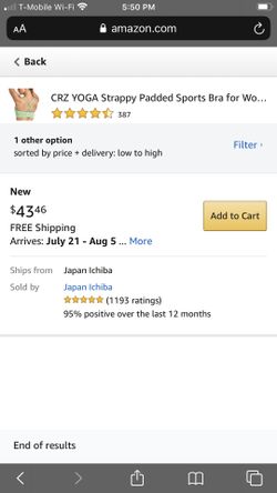 CRZ yoga XL black sports bra