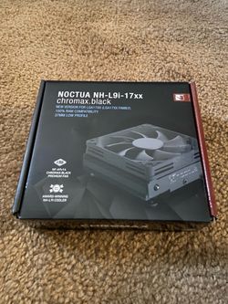 Noctua cpu cooler. Low profile all black. INTEL ONLY