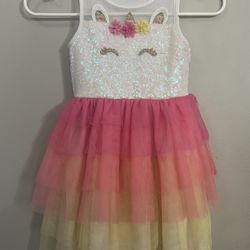 Unicorn Dress For Girls 
