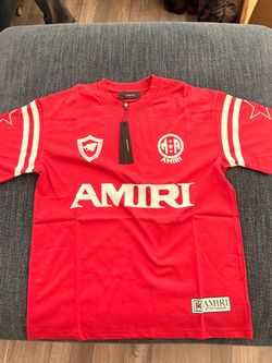 Amiri Sportswear Football Jersey Tee red and black