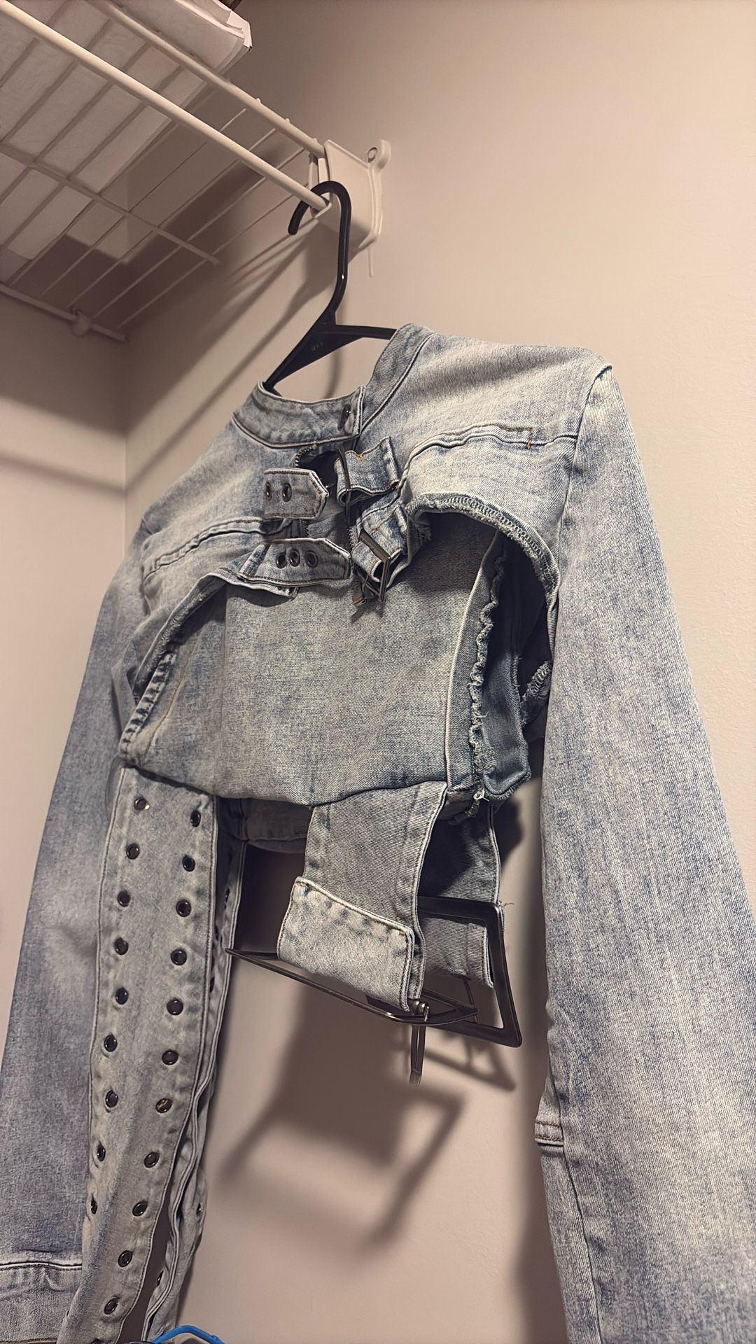 two piece denim set skirt nd jacket