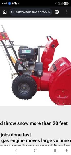 Snow blower Kohler 6.5 used once
