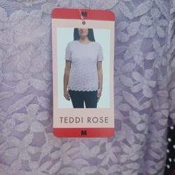 Teddi Rose Purple Lace Top