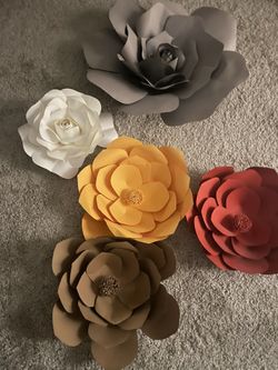 Cardstock Flowers $15 Set