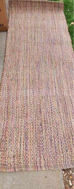 Threshold Multicolored Jute Blend Runner Rug 2'4" x 7'