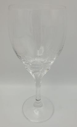 Swirled-Bowl Vintage Crystal Red Wine Glass