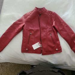 Ladies Faux Leather Jacket