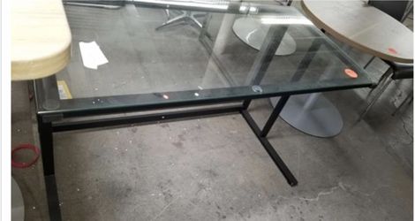 Glass desk