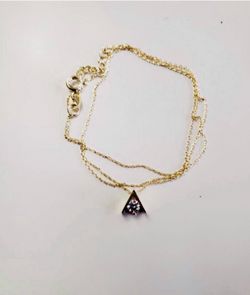 10K Solid Gold Chain and Pendant For Wedding 18 Inches Long