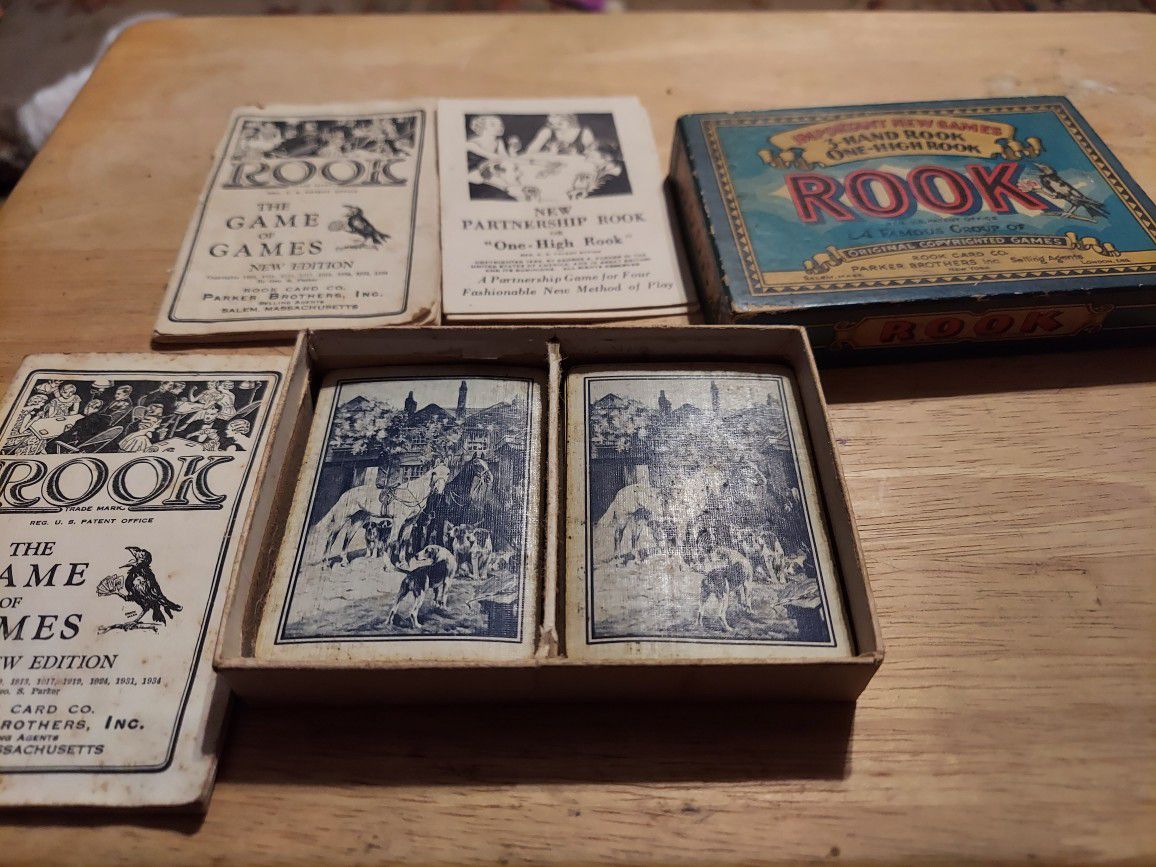 1934 Parker Brothers Rook Card Game.