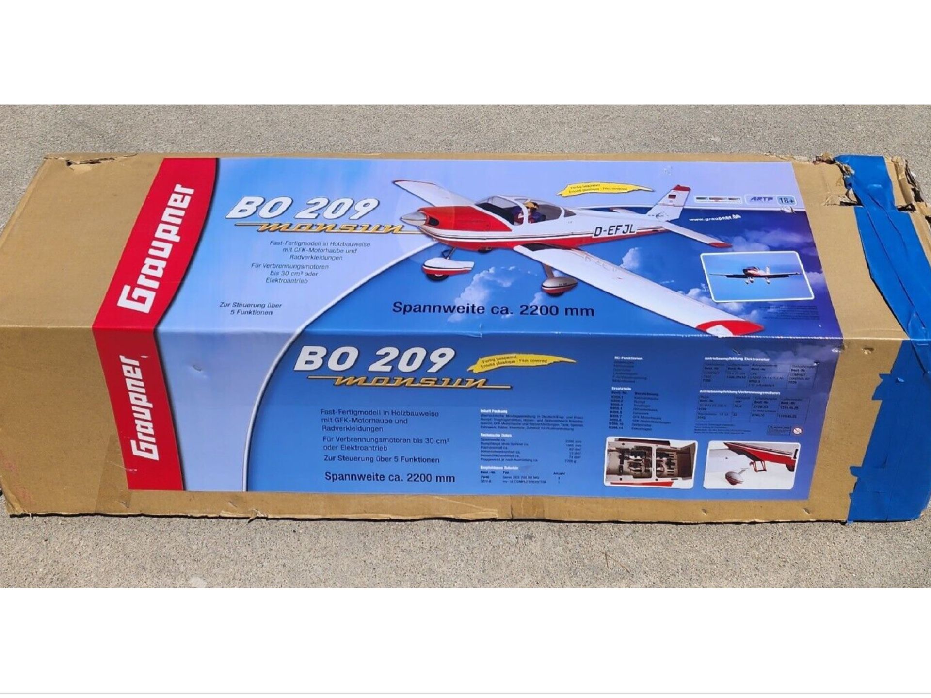  *BO 209 Monsun* Semi-Scale R/C Airplane ARF by Graupner w/87" WS...HARD2FiND