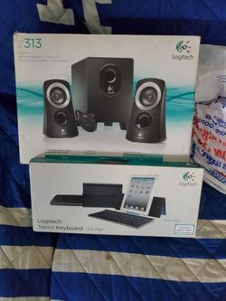 Logitech Stereo + Subwoofer And Ipad Keyboard
