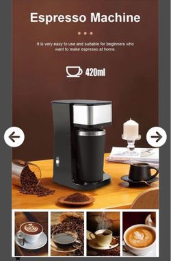 Drip coffee machine & Tumbler: Plastic Outers/Stainless steel inners