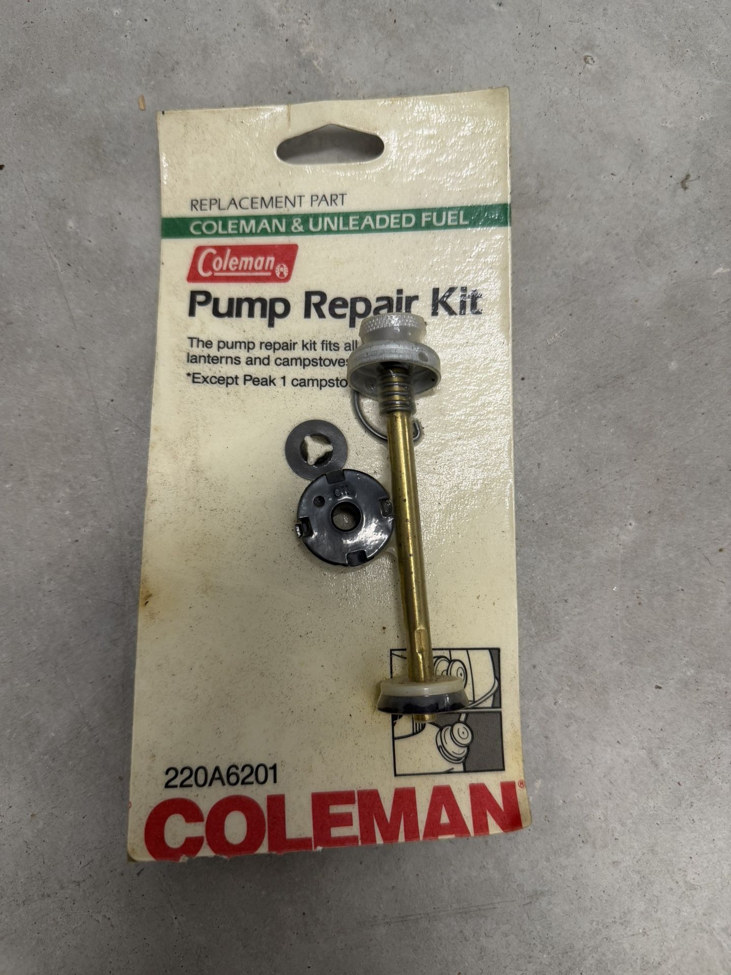 Vintage Coleman Pump Repair Kit 220A6201 – New Old Stock