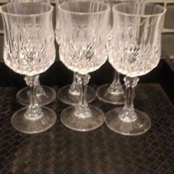 Set Of 6 Crystal Glasses 