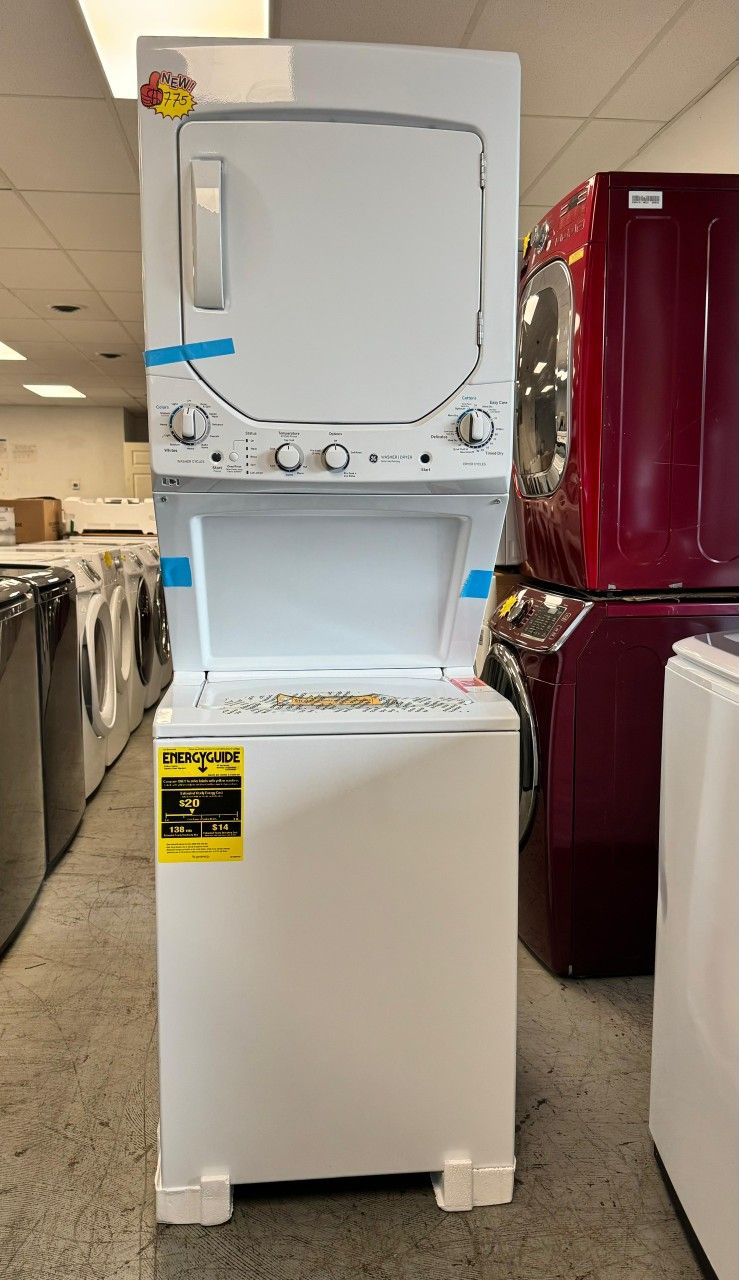 NEW GE Electric Washer Dryer 24 Wide Straight Out Of The box no dents Or Scratch