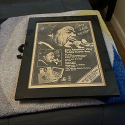 Barry White Poster Framed 