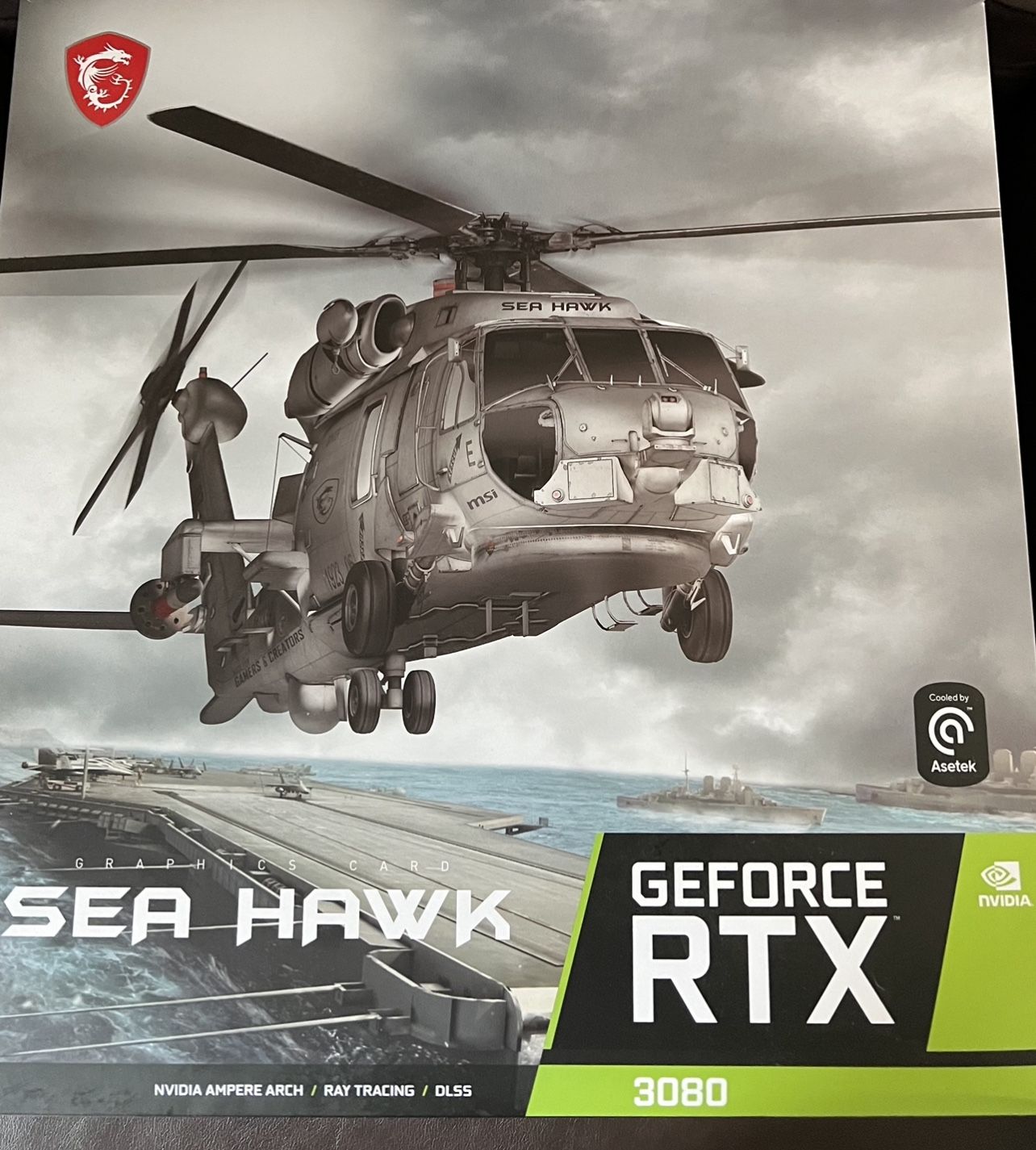 MSI GeForce RTX 3080 10GB GDDR6X PCI Express 4.0 ATX Video Card RTX 3080 SEA HAWK X 10G LHR